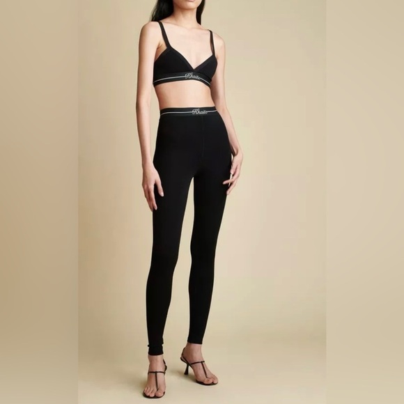 Khaite merry logo black legging NWT - Picture 1 of 9